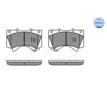 Sada brzdových destiček, kotoučová brzda Meyle 025 243 8618/W