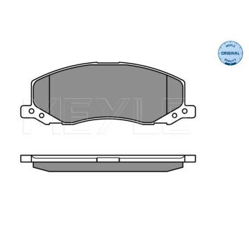 Sada brzdových destiček, kotoučová brzda MEYLE 025 244 1817/W
