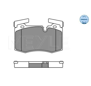 Sada brzdových destiček, kotoučová brzda Meyle 025 244 7814