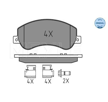 Sada brzdových destiček, kotoučová brzda MEYLE 025 244 8418