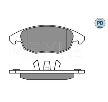 Sada brzdových destiček, kotoučová brzda MEYLE 025 245 3818/PD