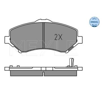 Sada brzdových destiček, kotoučová brzda MEYLE 025 246 0417
