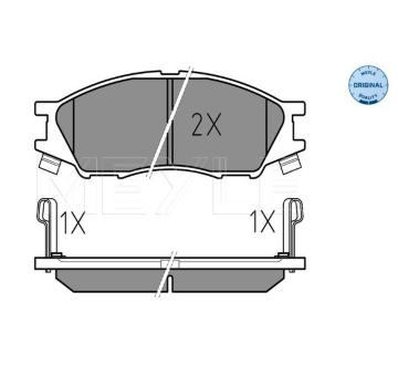Sada brzdových destiček, kotoučová brzda Meyle 025 246 4815/W