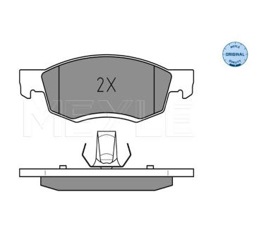 Sada brzdových destiček, kotoučová brzda MEYLE 025 246 7318