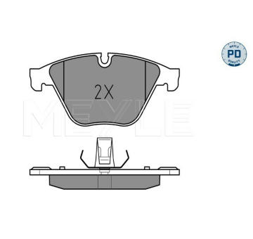 Sada brzdových destiček, kotoučová brzda MEYLE 025 246 8820/PD