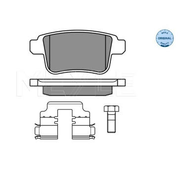Sada brzdových destiček, kotoučová brzda MEYLE 025 246 9216