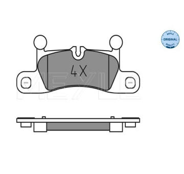 Sada brzdových destiček, kotoučová brzda MEYLE 025 247 2116