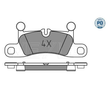 Sada brzdových destiček, kotoučová brzda MEYLE 025 247 2116/PD