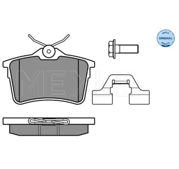 Sada brzdových destiček, kotoučová brzda MEYLE 025 247 6516/W