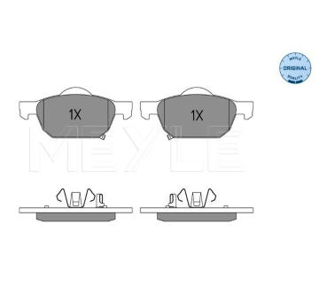 Sada brzdových destiček, kotoučová brzda MEYLE 025 247 9617/W