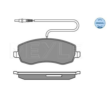 Sada brzdových destiček, kotoučová brzda MEYLE 025 248 3919/W
