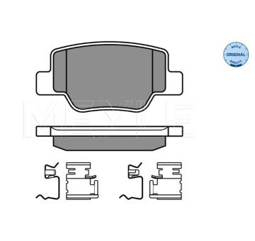 Sada brzdových destiček, kotoučová brzda MEYLE 025 249 2616/W