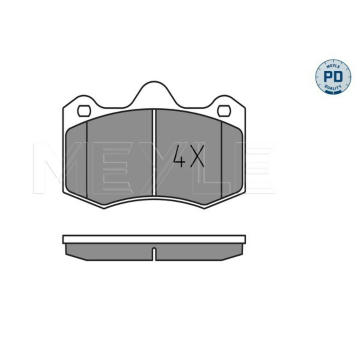 Sada brzdových destiček, kotoučová brzda MEYLE 025 249 7417/PD