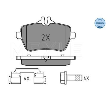 Sada brzdových destiček, kotoučová brzda MEYLE 025 250 7119