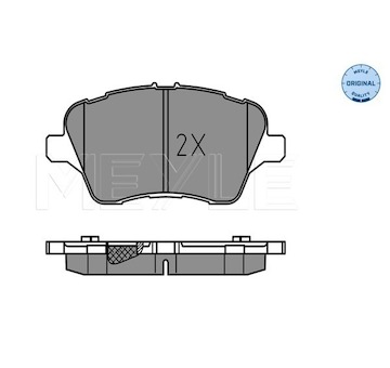 Sada brzdových destiček, kotoučová brzda MEYLE 025 251 3417