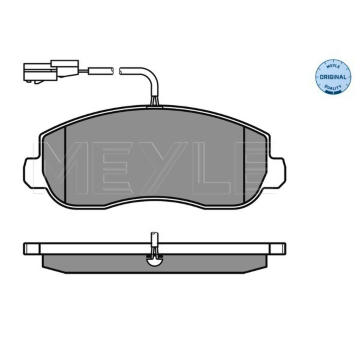 Sada brzdových destiček, kotoučová brzda MEYLE 025 251 4718/W