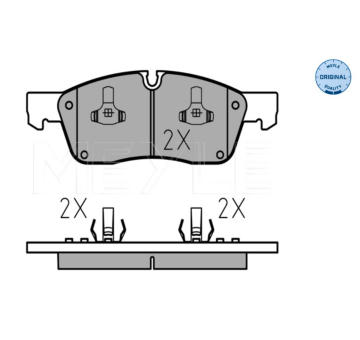 Sada brzdových destiček, kotoučová brzda MEYLE 025 251 9021