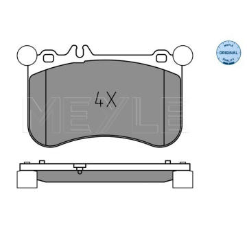 Sada brzdových destiček, kotoučová brzda MEYLE 025 252 1917