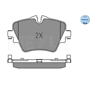 Sada brzdových destiček, kotoučová brzda Meyle 025 256 1718