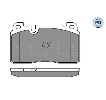 Sada brzdových destiček, kotoučová brzda MEYLE 025 256 4317/PD