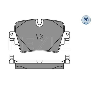 Sada brzdových destiček, kotoučová brzda MEYLE 025 257 4217/PD