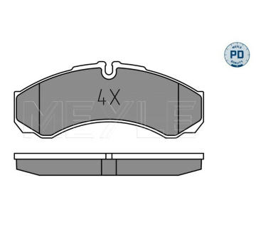 Sada brzdových destiček, kotoučová brzda MEYLE 025 291 2120/PD