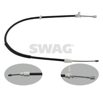 Tažné lanko, parkovací brzda SWAG 10 93 4912