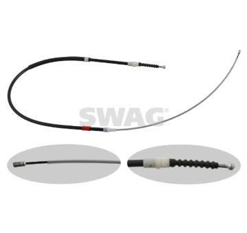 Tažné lanko, parkovací brzda SWAG 30 93 0766