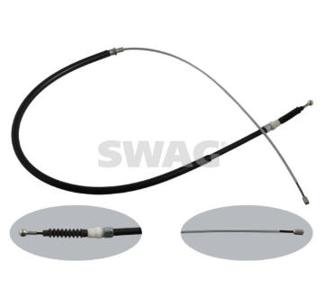 Tažné lanko, parkovací brzda SWAG 30 93 6347