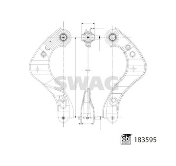 Řídicí páka, zavěšení kol SWAG 33 10 9062