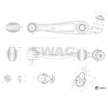 Ridici paka, zaveseni kol SWAG 33 11 0332