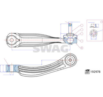 Tyč/vzpěra, stabilizátor SWAG 33 11 1102