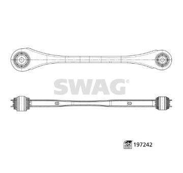 Ridici paka, zaveseni kol SWAG 33 11 2524