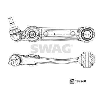 Řídicí páka, zavěšení kol SWAG 33 11 2537