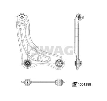 Řídicí páka, zavěšení kol SWAG 33 11 3921