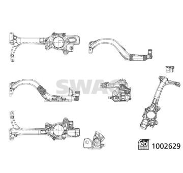 Cep napravy, zaveseni kol SWAG 33 11 4287