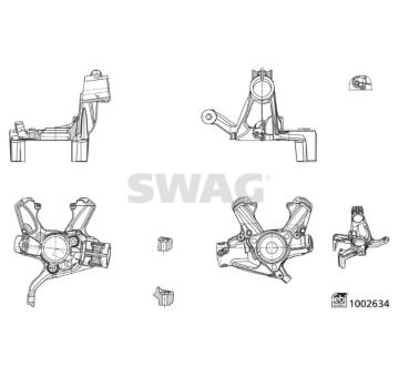 Čep nápravy, zavěšení kol SWAG 33 11 4292