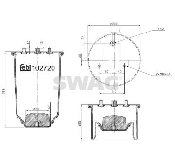 Mech, pneumaticke odpruzeni SWAG 37 10 2720