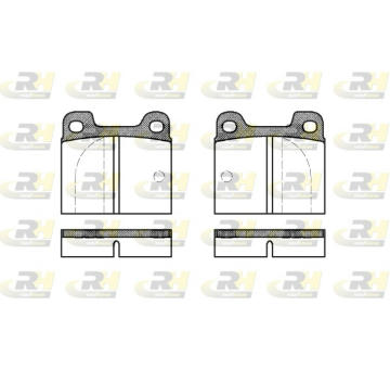 Sada brzdových destiček, kotoučová brzda ROADHOUSE 2003.00