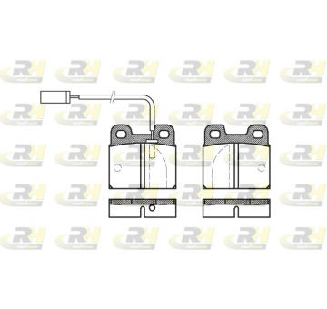 Sada brzdových destiček, kotoučová brzda ROADHOUSE 2005.11