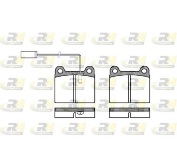 Sada brzdových destiček, kotoučová brzda ROADHOUSE 2006.91