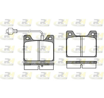 Sada brzdových destiček, kotoučová brzda ROADHOUSE 2013.02
