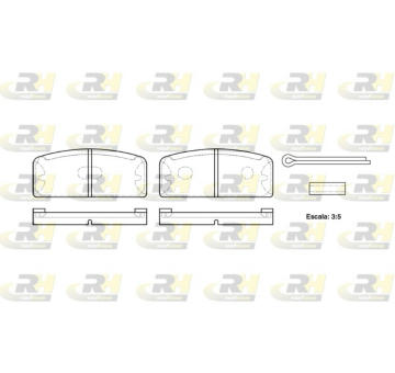 Sada brzdových destiček, kotoučová brzda ROADHOUSE 2020.00