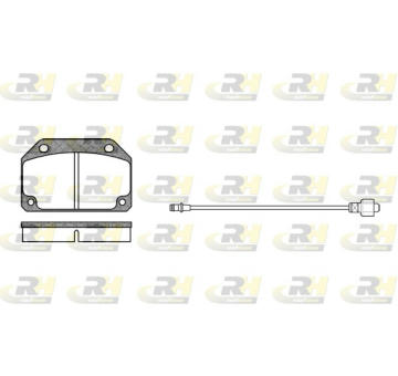 Sada brzdových destiček, kotoučová brzda ROADHOUSE 2027.02