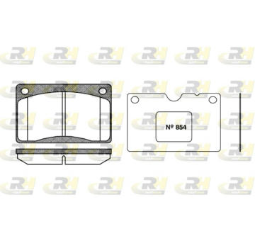 Sada brzdových destiček, kotoučová brzda ROADHOUSE 2042.50