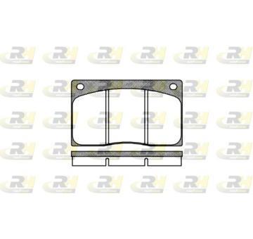 Sada brzdových destiček, kotoučová brzda ROADHOUSE 2044.00
