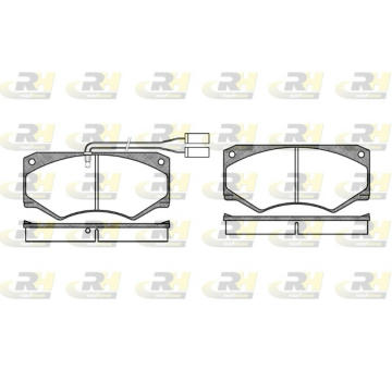 Sada brzdových destiček, kotoučová brzda ROADHOUSE 2047.42