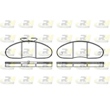 Sada brzdových destiček, kotoučová brzda ROADHOUSE 2048.00