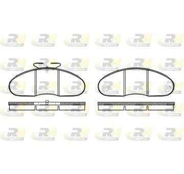 Sada brzdových destiček, kotoučová brzda ROADHOUSE 2048.10