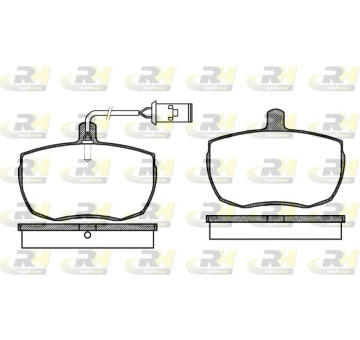 Sada brzdových destiček, kotoučová brzda ROADHOUSE 2056.22